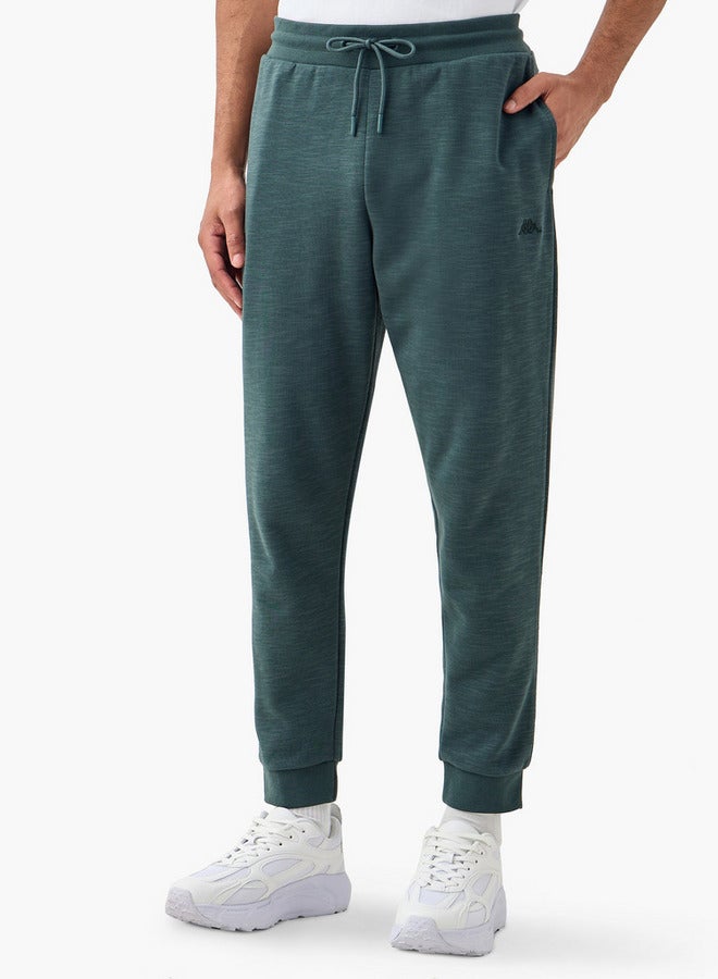 Kappa Embroidered Joggers with Drawstring Closure and Pockets - Image 1