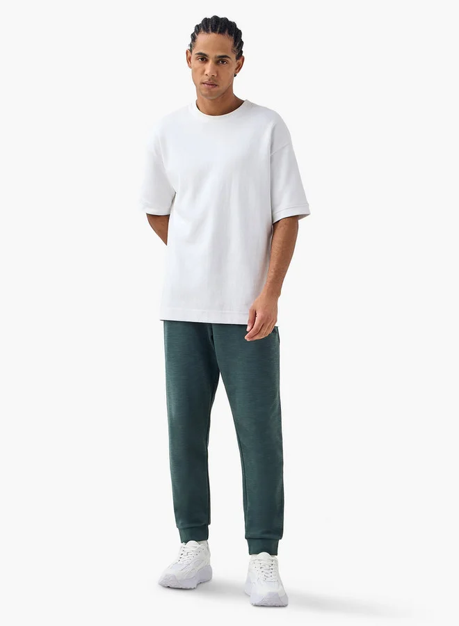 Kappa Kappa Embroidered Joggers with Drawstring Closure and Pockets