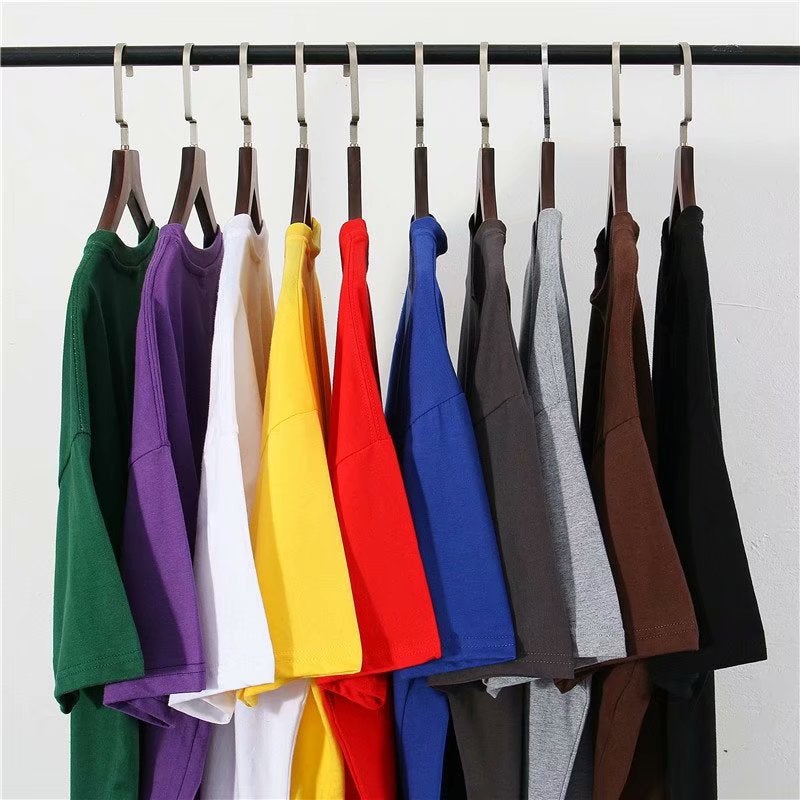 Summer Three-Quarter Sleeve T-Shirt Men's Hong Kong Style Loose Pure Color Simple Youth K-Style Versatile Large Size Simple Top Trendy - Image 3