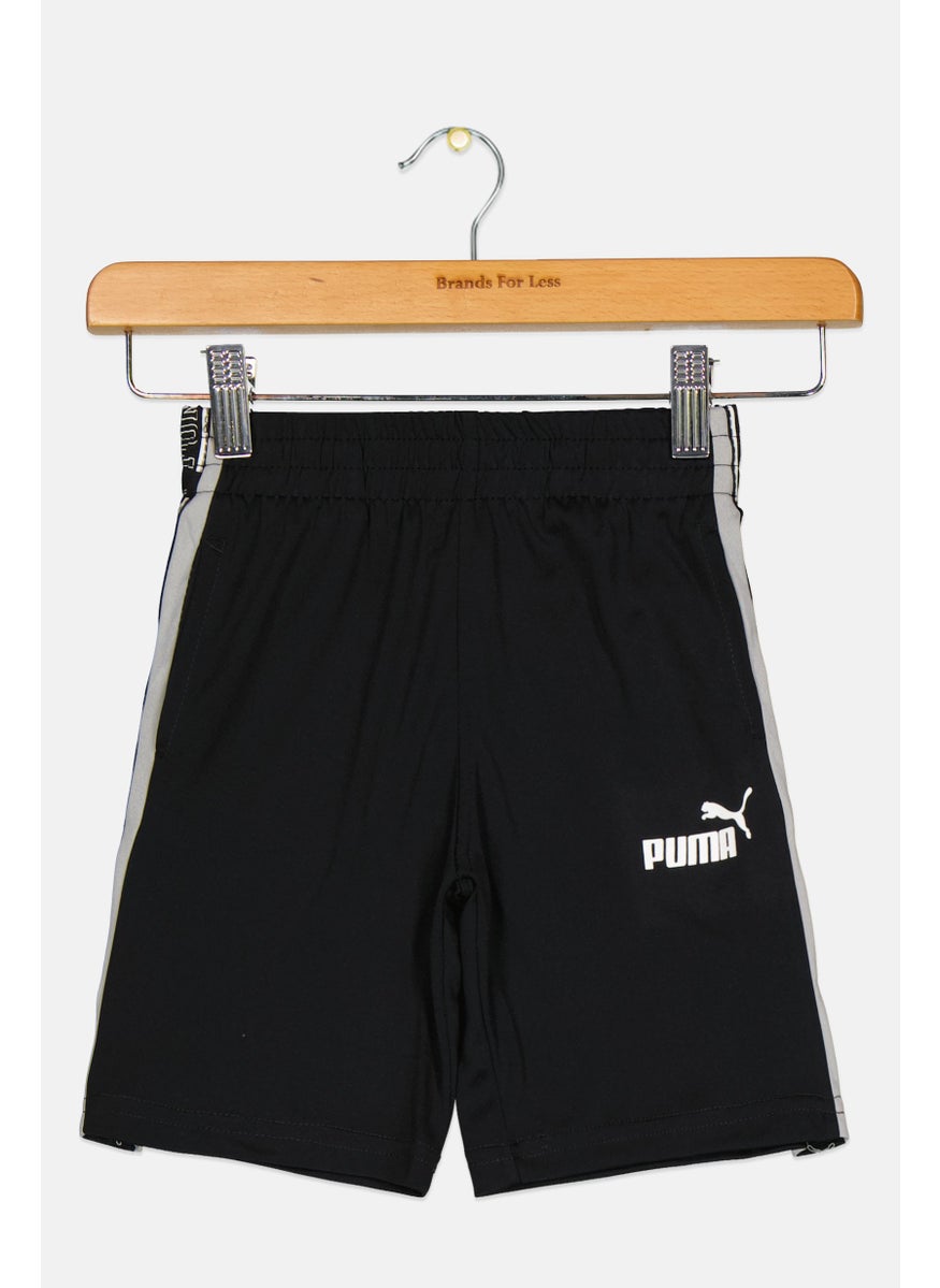 PUMA Kids Boy Sportswear Fit Brand Logo Training Short, Black  - Image 1