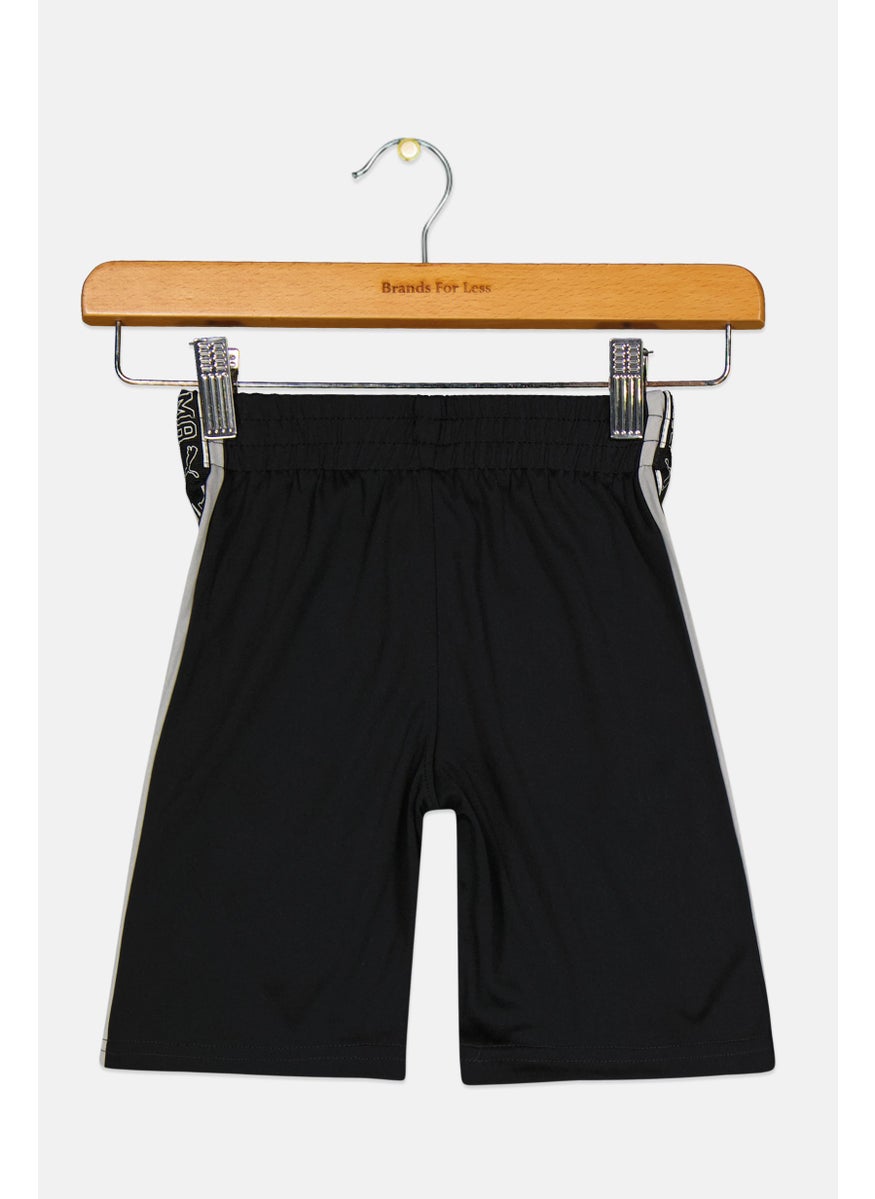 PUMA Kids Boy Sportswear Fit Brand Logo Training Short, Black  - Image 2