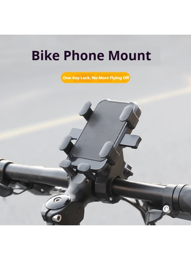 ويل آب حامل هاتف للدراجات مقاوم للماء، حامل مقود دراجة نارية، مشبك هاتف محمول للدراجات الجبلية، مشبك هاتف سكوتر قابل للتعديل بحرية - Image 1