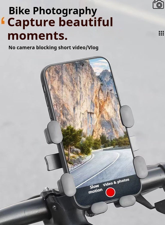 ويل آب حامل هاتف للدراجات مقاوم للماء، حامل مقود دراجة نارية، مشبك هاتف محمول للدراجات الجبلية، مشبك هاتف سكوتر قابل للتعديل بحرية - Image 2