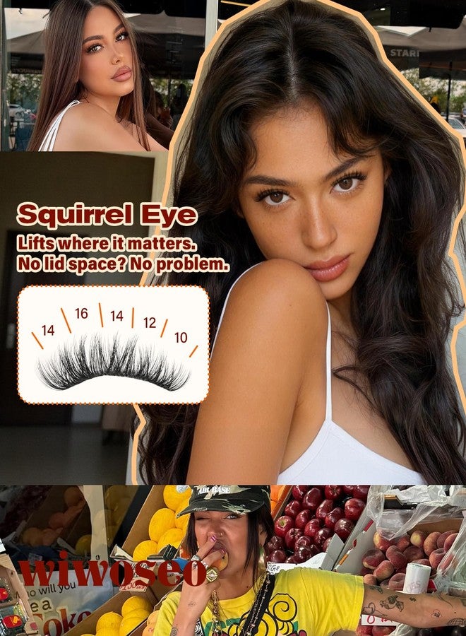 wiwoseo Lash Clusters Kit Fluffy Eyelash Clusters Lashes Wispy C Curl Eyelash Extension Kit 10-16MM Cluster Lashes 144pcs DIY Volume Lash Extensions Faux Mink by wiwoseo (No Tweezers) - Image 4