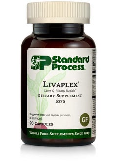 Standard Process Livaplex Whole Food Bowel Digestion And Digestive Health Liver Health And Gallbladder Support With Spanish Black Radish Betaine Hydrochloride And Organic Carrot 90 Capsules  - Image 2