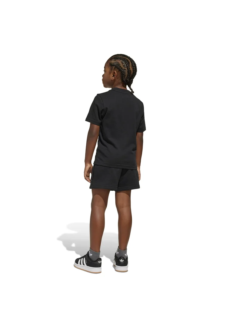 اديداس adidas SHORT TEE SET Black Originals Kids SUITS