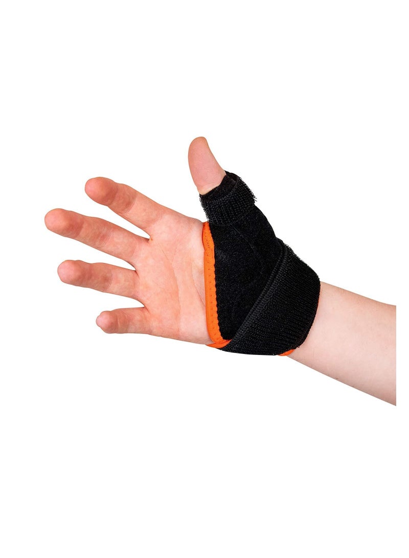Excefore Dual Thumb Support Splint for Hand, for BlackBerry Thumb, Trigger Finger, Pain Relief, Arthritis, Tendonitis, Sprained and Carpal Tunnel Supporting, Lightweight and Breathable (Right Hand) - Image 2