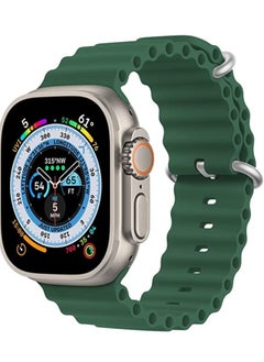 Rabos Ocean Band Compatible with Apple Watch Ultra Ocean 38mm 40mm 41mm 42mm 44mm 45mm 49mm, Adjustable Soft Silicone Sport Band Buckle for Apple Watch Ultra iWatch  - Image 1