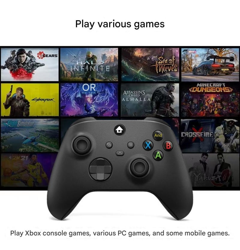 Wireless Bluetooth dual-mode gamepad for Xbox console, Windows 10 PC, Android and iOS and tablet devices - Image 3