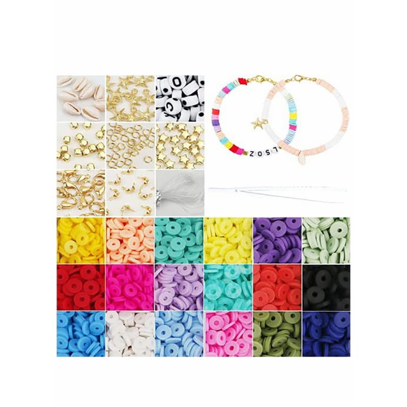 Zikra Seed Beads for Jewelry Making Kit, Bracelet Making Supplies - with Glass Faceted Beads, Hoop Earrings, Copper Wire, String and Charms for DIY Rings Waist Beads Earring Necklace Gift - Image 2