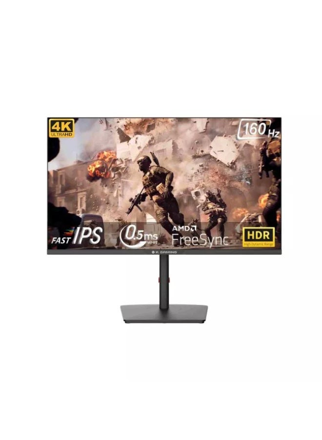 كي قيمنق شاشة ألعاب KGaming Vision Forge V1 بحجم 32 بوصة بدقة 4K ومعدل تحديث 160 هرتز مع FreeSync - Image 1