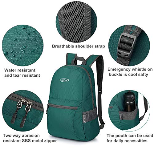 G4Free 20L Lightweight Packable Backpack Travel Hiking Daypack Foldable Backpack for Men Women - Image 3