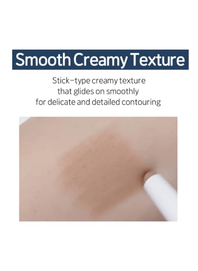 ETUDE Reborn Maker Contour Stick Bronzer Cool Toned Naturally Sculpting Define Creamy Formula for Seamless Blending Multipurpose Contour Stick for face Korean Makeup Kbeauty - Image 3