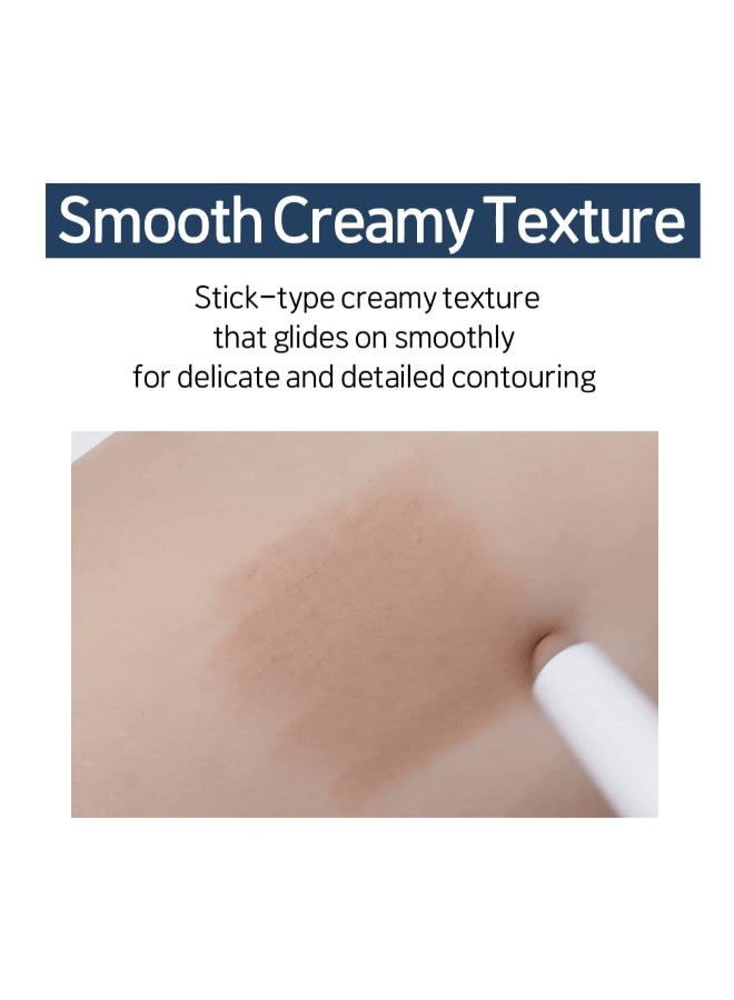 ETUDE Reborn Maker Contour Stick Bronzer Cool Toned Naturally Sculpting Define Creamy Formula for Seamless Blending Multipurpose Contour Stick for face Korean Makeup Kbeauty - Image 4