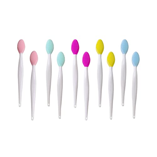 ZYYC 10 PCS Double-Sided Silicone Lip Scrubber for Smoother and Fuller Lips - Image 1