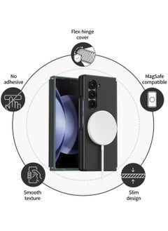 araree araree Aero Flex M Samsung Galaxy Z Fold 6 Case Improved Version with Hinge Protection, Compatible with Magsafe Accessories & Chager Anti-Fingerprint,Thin & Slim, Shockproof Slim Hard Case - Black  - Image 2