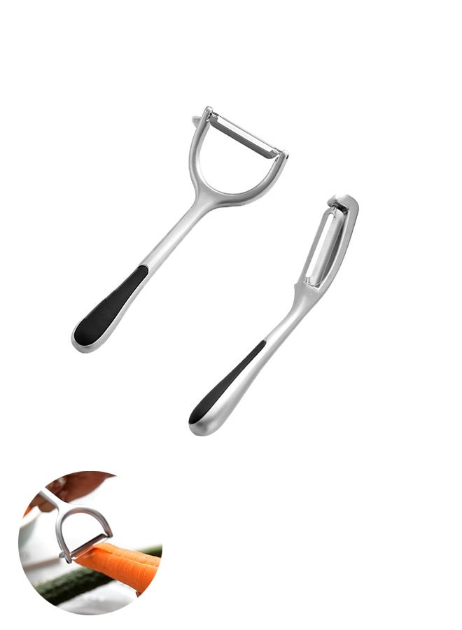 جيفت مقشرة خضراوات للمطبخ، مقشرة بطاطس للفاكهة بشفرة مستقيمة - Image 1