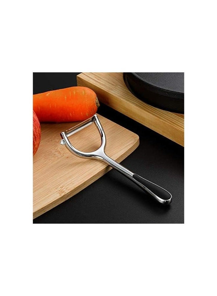 جيفت مقشرة خضراوات للمطبخ، مقشرة بطاطس للفاكهة بشفرة مستقيمة - Image 3