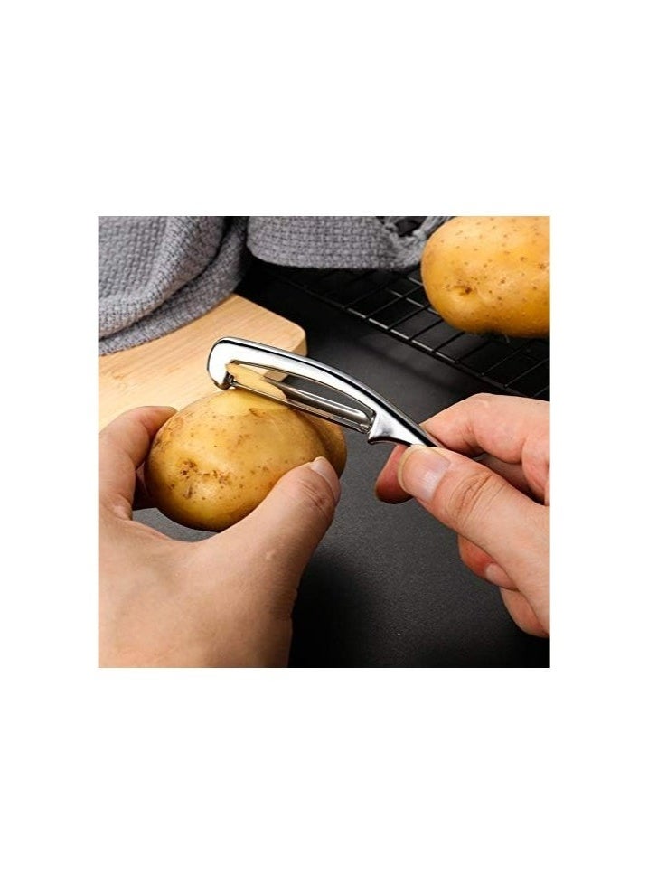 جيفت مقشرة خضراوات للمطبخ، مقشرة بطاطس للفاكهة بشفرة مستقيمة - Image 5