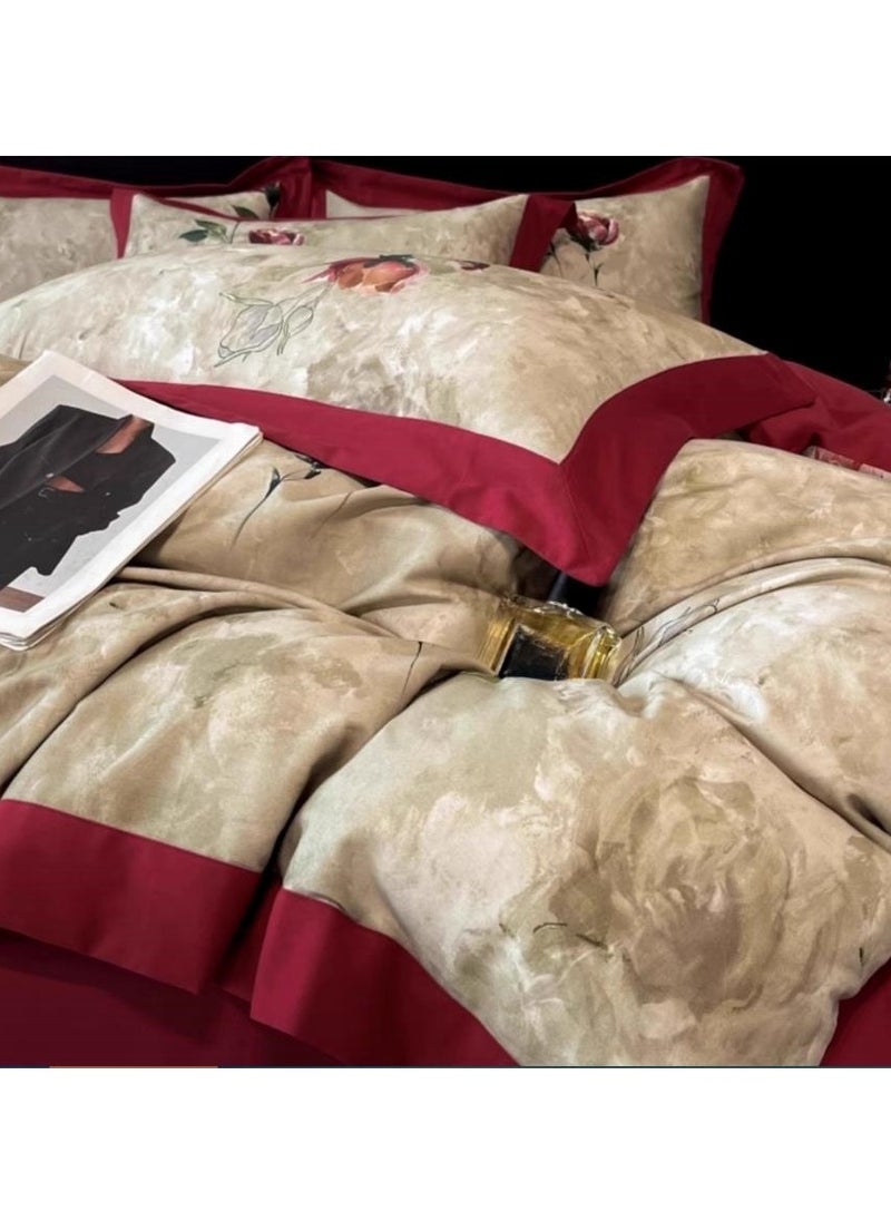 Generic Bed Sheet Style — High End Pure Cotton Thick Printed Bedding Four Piece Set  - Image 3