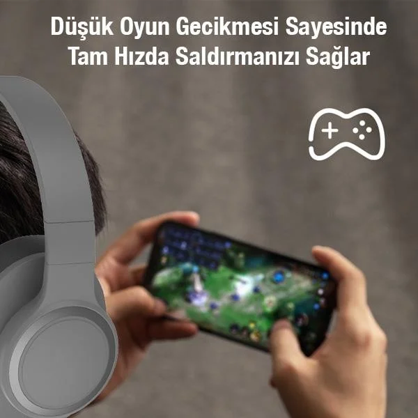 بولهاموبيل Polham Bt 5.1V 110DB Long Charging Bluetooth Headset with Microphone, 9d Surround, Headphone with Game Mode