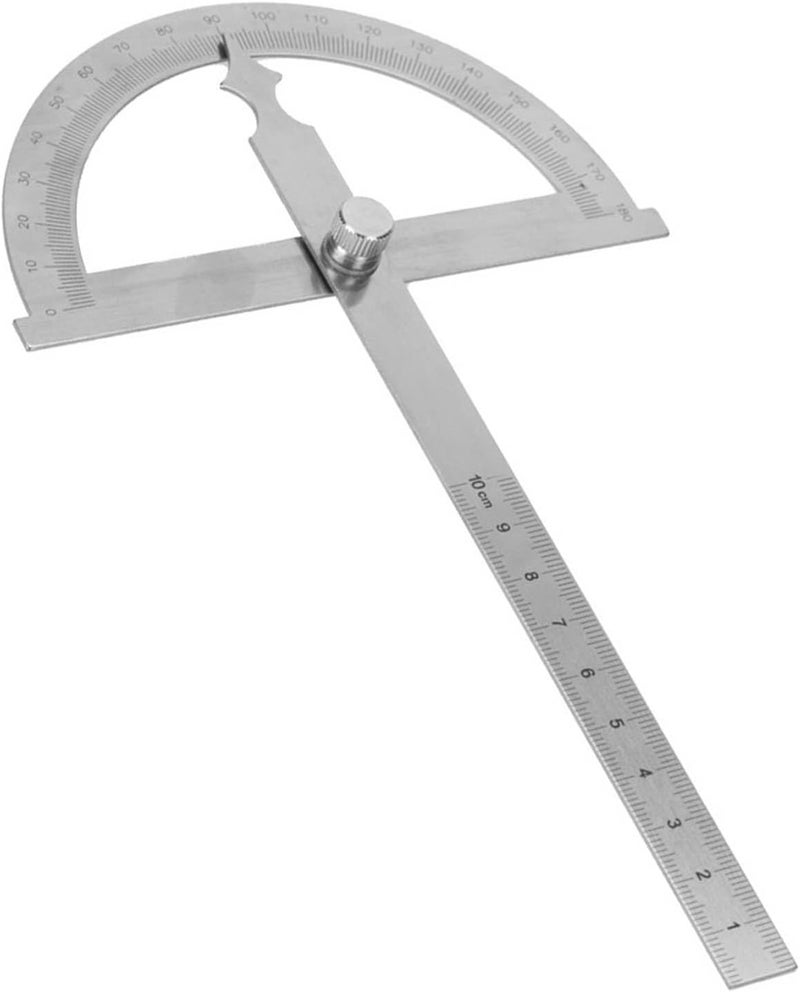 Practical Lock Nut, Stainless Steel Protractor, Goniometer, Protractor, Measuring Ruler (120 * 150mm) - Image 3