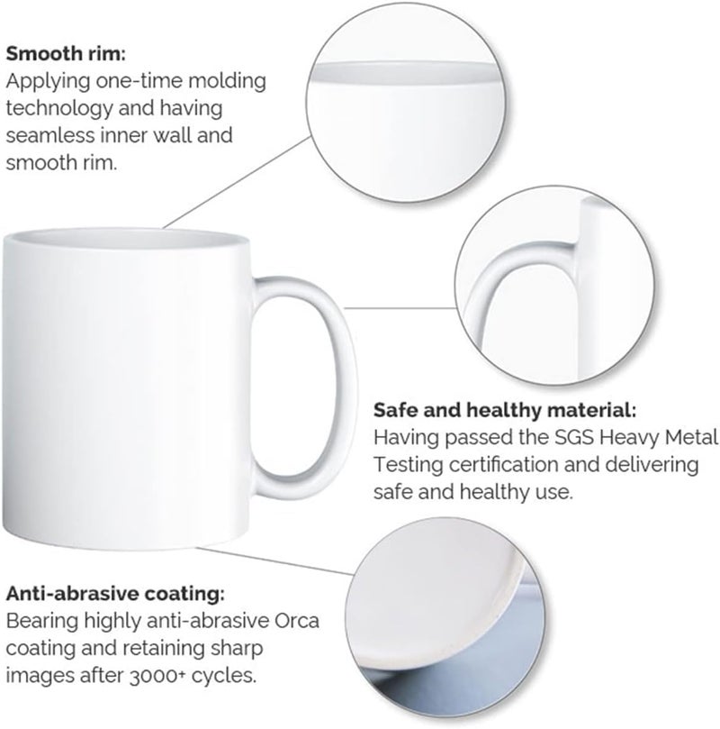 RYN ® PRINTED DESIGN Never Trust An Atom" 11oz Ceramic Coffee Mug - Funny Chemistry Science Design, BPA-Free, Perfect Gift for Birthdays & Holidays - Image 2