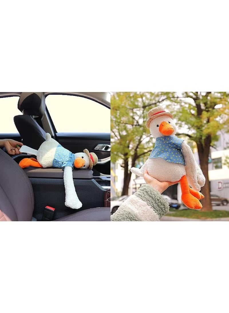 Uliova Cute Duck Car Tissue Box Hanging Tissue Holder Cartoon Tissue Dispenser for Vehicle Interior Home Office Bathroom - Image 5