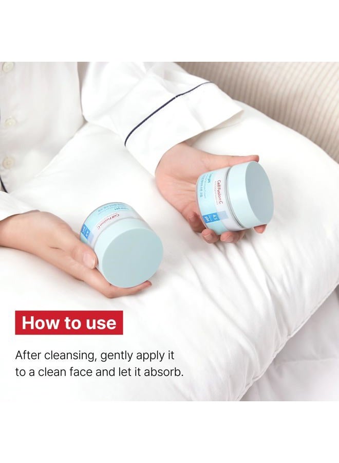 Cell Fusion C كريم ترطيب pHarrier منخفض الحموضة، مرطب يومي خفيف الوزن مع 4 أحماض هيالورونية وسيراميد، 2.7 أونصة سائلة - Image 2