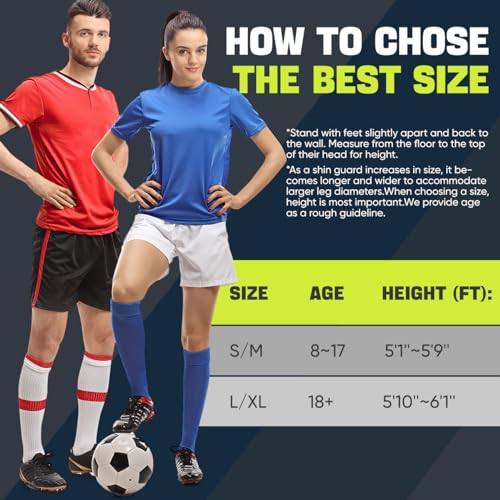 Rawxy Football Soccer Shin Guards with Exceptional Flexible Soft Light Weight - Great for Boys Girls Junior Youth(Blue Yellow, S&M) - Image 5