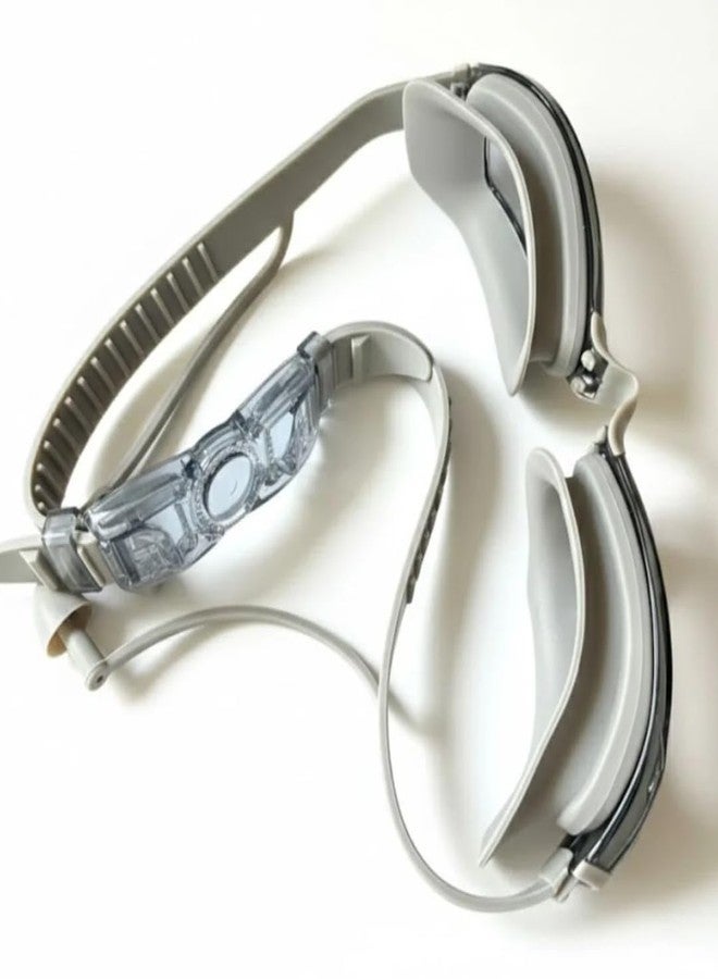 First Lens Powered Swimming Goggles with UV Protection & AntiFog 002 - Gray plano - Image 2