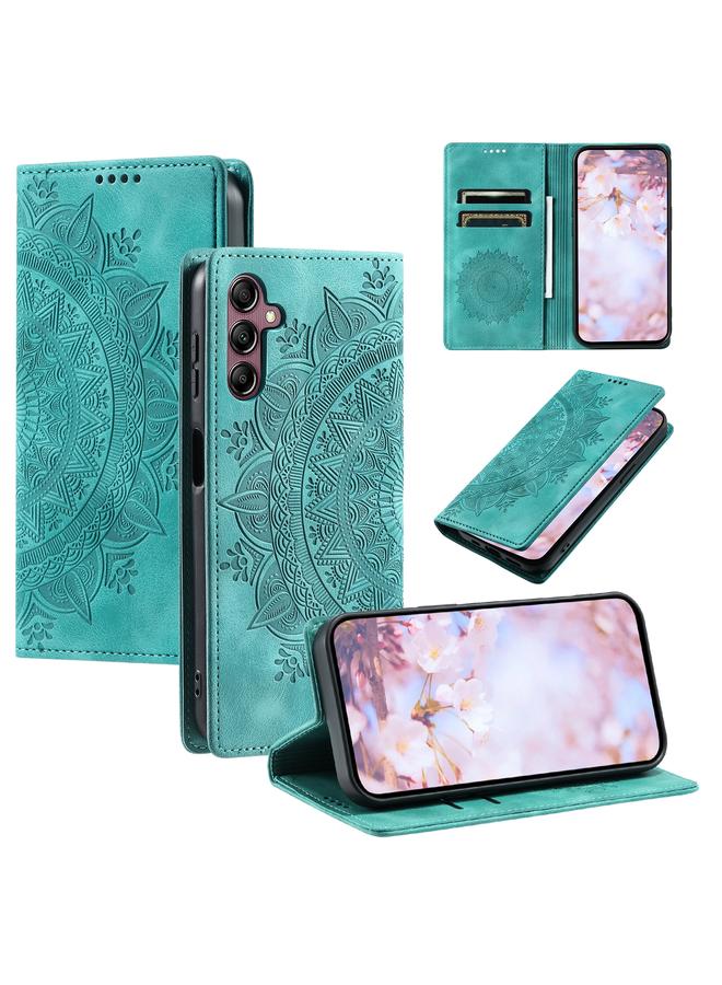 اس-توب جراب لهاتف Samsung Galaxy S25 5G جراب هاتف من الجلد المغناطيسي المنقوش بنقشة الطوطم - Image 1