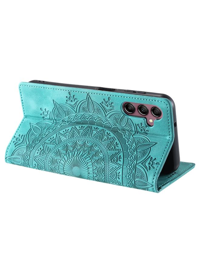 اس-توب جراب لهاتف Samsung Galaxy S25 5G جراب هاتف من الجلد المغناطيسي المنقوش بنقشة الطوطم - Image 4