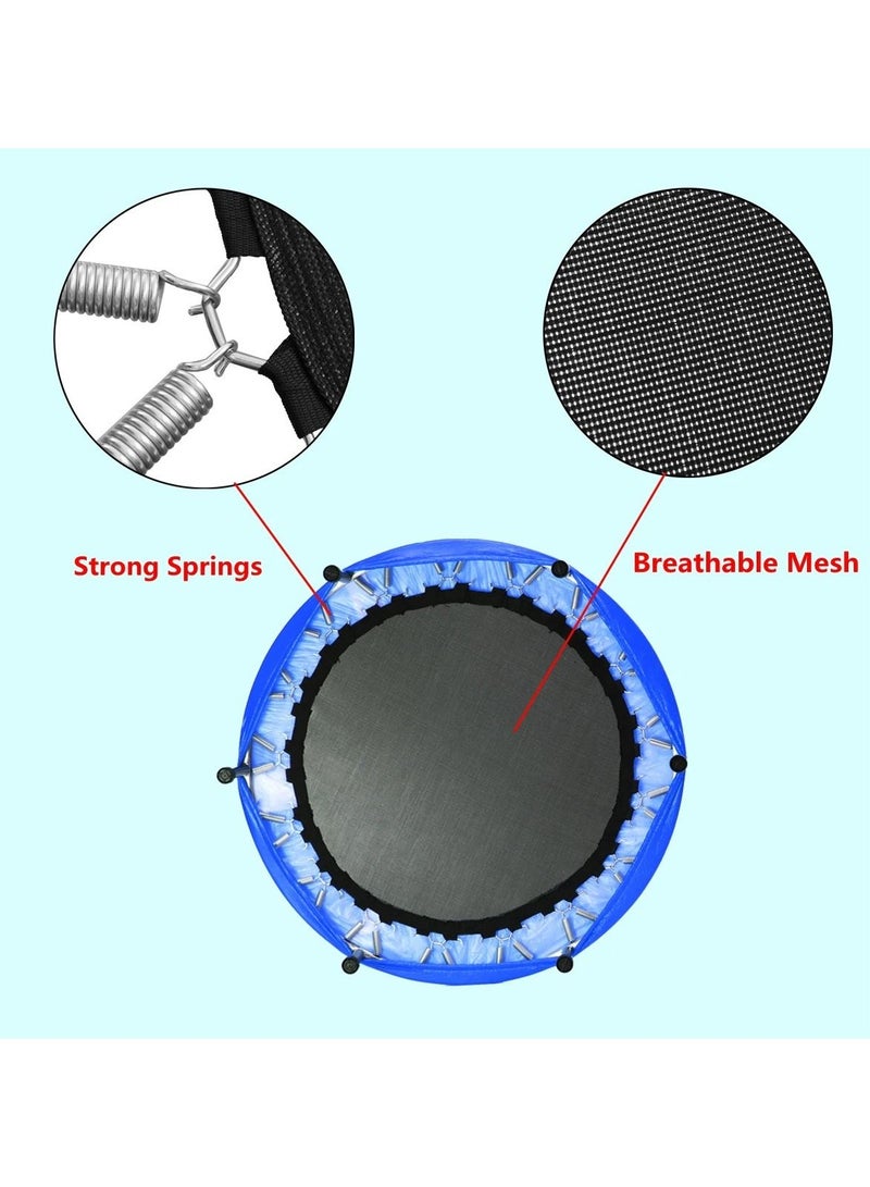 H PRO Mini Trampoline For Kids And Adults| Unisex Child Jump Trampoline| 40 Inch Exercise Trampoline| Fitness Rebounder-Blue - Image 4
