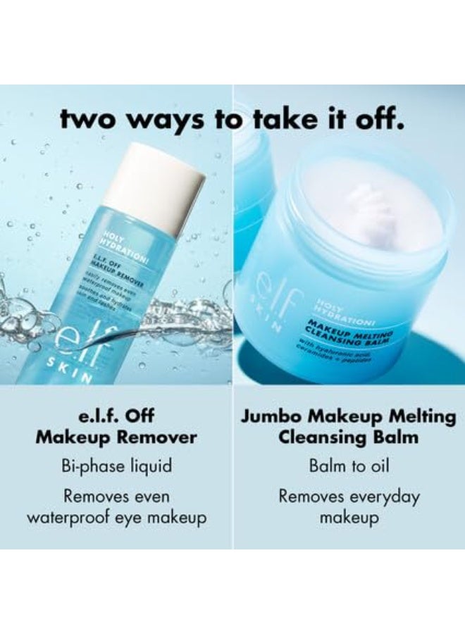 elf e.l.f. SKIN Holy Hydration! Makeup Melting Cleansing Balm, Face Cleanser & Makeup Remover, Infused with Hyaluronic Acid to Hydrate Skin - Image 4