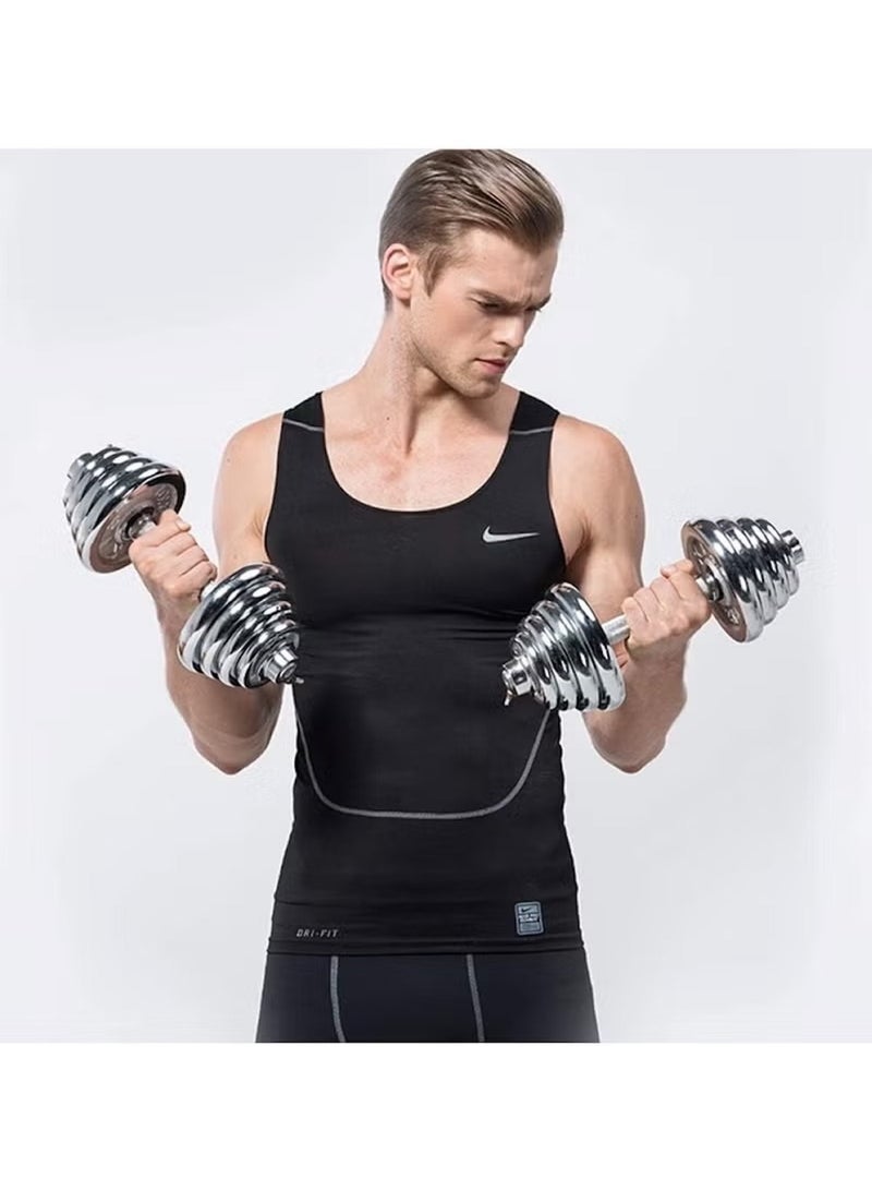 Huitich 20 KG Chrome Adjustable Dumbbell & Barbell Set with Carrying Case – 2-in-1 Weight Training Kit - Image 2