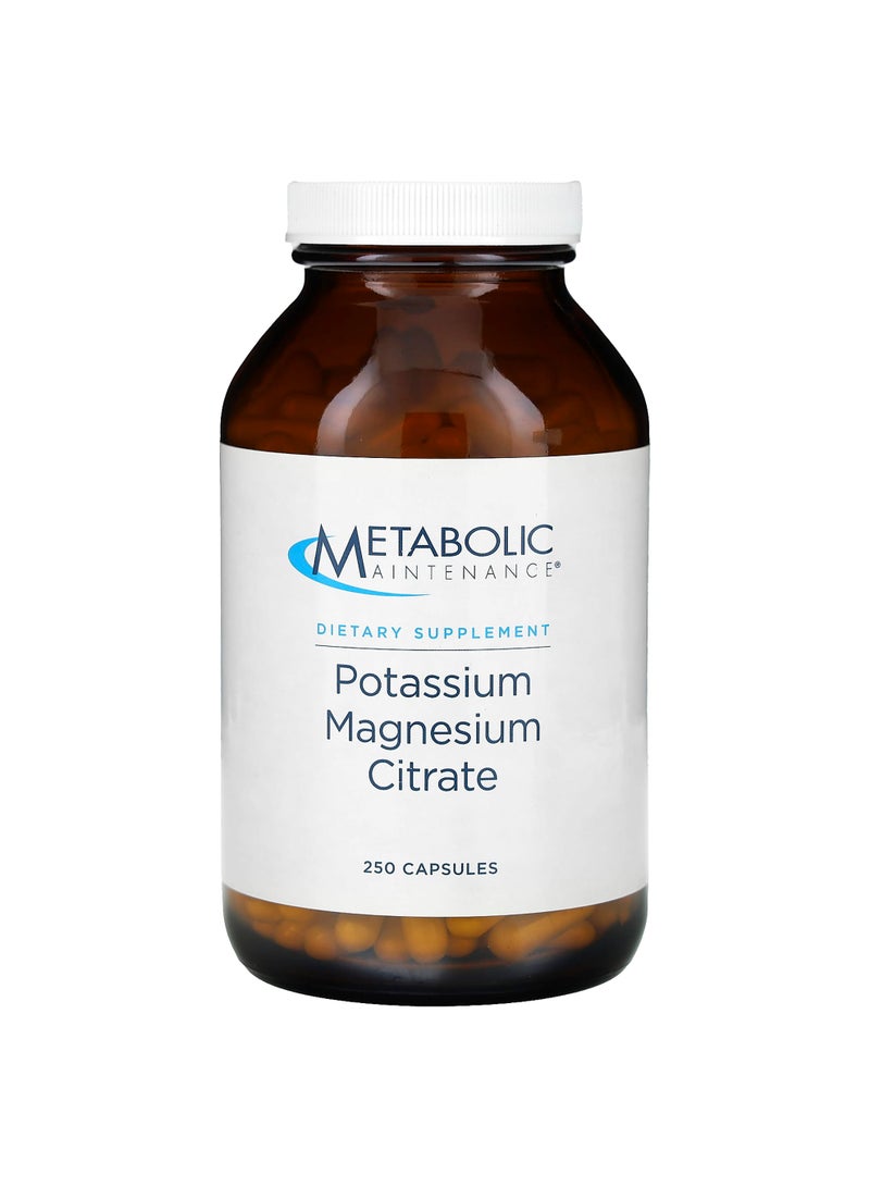 Metabolic Maintenance Potassium Magnesium Citrate, 250 Capsules