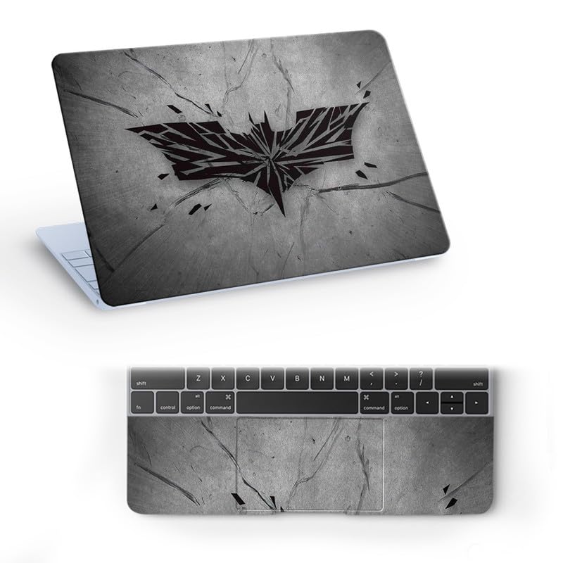 Inkykart Design 12 Top+Wrist Pad Vinyl Laptop Skin/Sticker/Cover for 14 Inches Laptops Laminated-Removable-HD Quality Compatible for Hp-Dell-Sony-Lenovo-Asus etc.(13.8x9.6 Inches) - Image 1