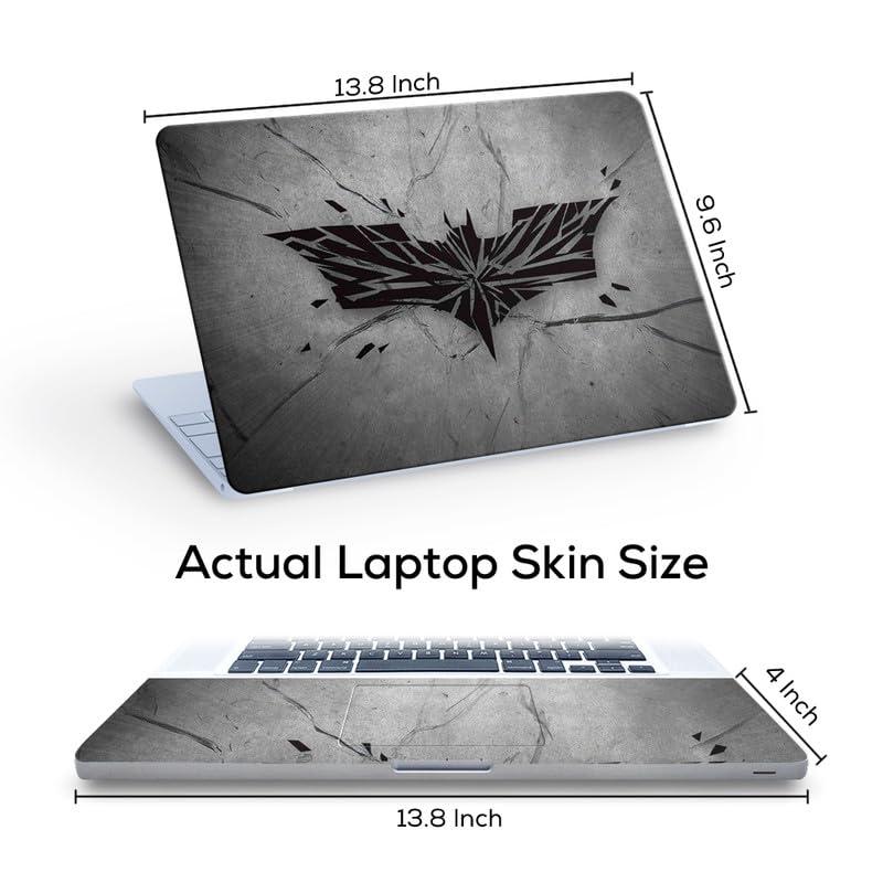 Inkykart Design 12 Top+Wrist Pad Vinyl Laptop Skin/Sticker/Cover for 14 Inches Laptops Laminated-Removable-HD Quality Compatible for Hp-Dell-Sony-Lenovo-Asus etc.(13.8x9.6 Inches) - Image 4
