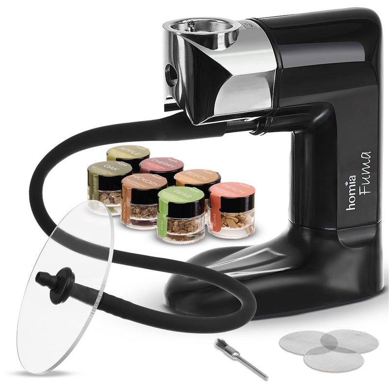 طقم مدخن الكوكتيل طقم مدخن الويسكي جهاز تدخين 12 قطعة مع ملحقات ورقائق الخشب مدخن داخلي هدية للرجال