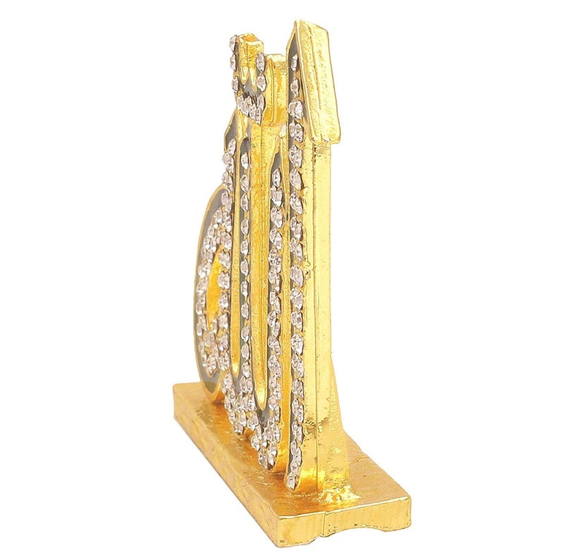 GCT Islam Religious Symbol Allah B88 Green Metal Showpiece for Home Dcor Car Dashboard Office Table Showpiece - Image 5