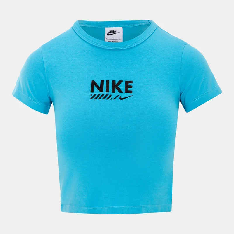 Nike Blue Women's Sportswear Cropped T-Shirt for Women | Best Price UAE