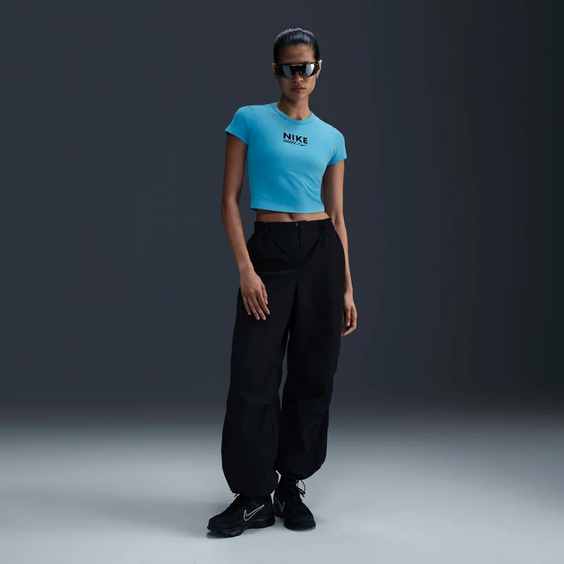 Nike Blue Women's Sportswear Cropped T-Shirt for Women | Best Price UAE
