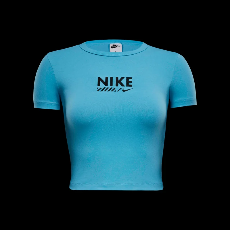 Nike Blue Women's Sportswear Cropped T-Shirt for Women | Best Price UAE