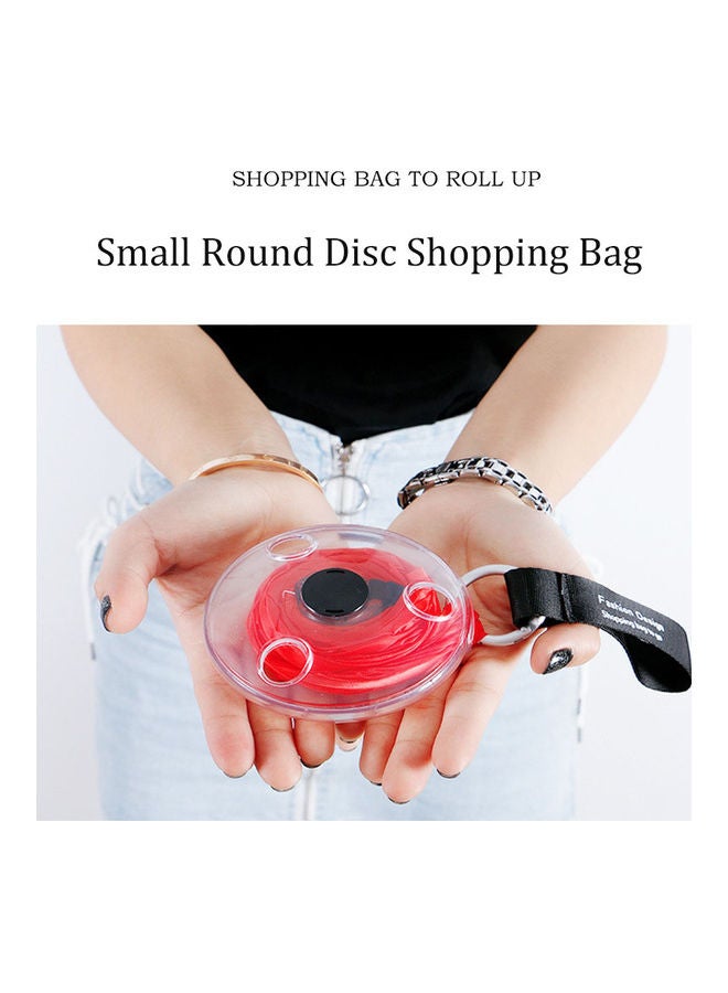 NIBEMINENT Reusable Portable Folding Telescopic Disc Storage Bag Red/Black - Image 2