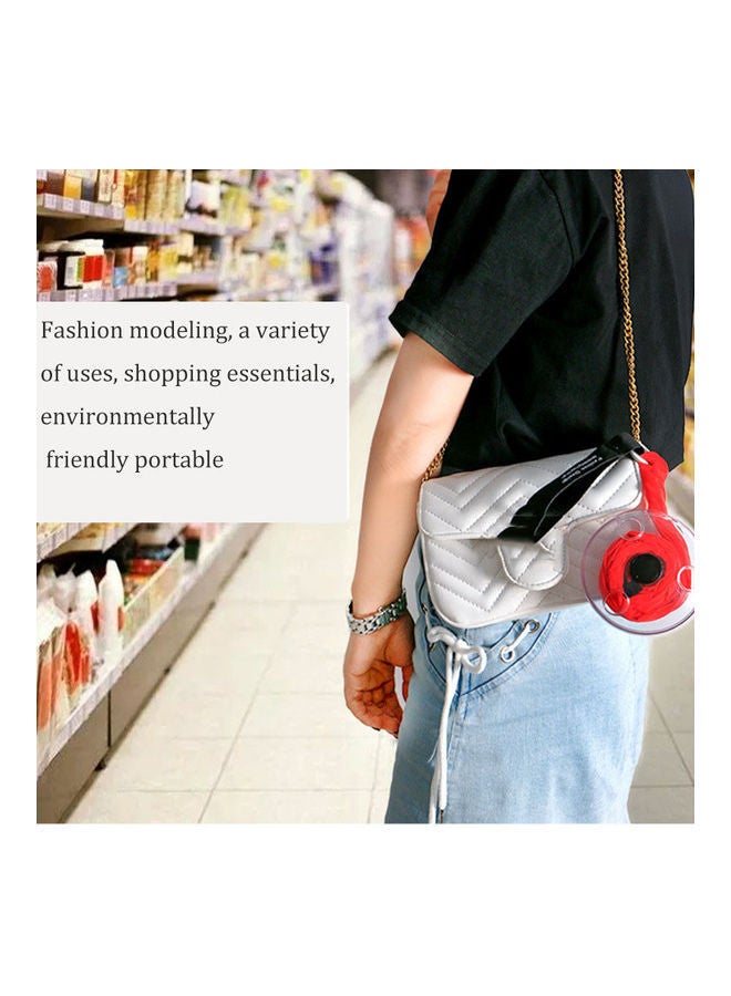 NIBEMINENT Reusable Portable Folding Telescopic Disc Storage Bag Red/Black - Image 3