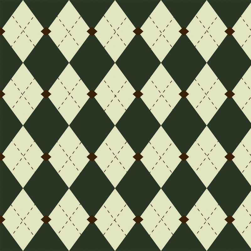 Simon&Siff Retro Peel and Stick Wallpaper Black and Green Wallpaper Vintage Plaid British Geometric Wall Paper for Bathroom Kitchen Cabinet Contact Paper 17.3"x80" - Image 1
