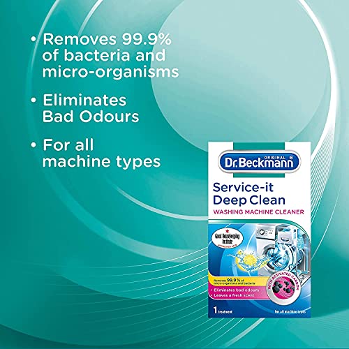 Dr. Beckmann Washing Machine Hygiene Cleaner, 250g | Washing Machine Cleaner Powder with Activated Carbon | Removes Unpleasant Odours + 99% Of Bacteria And Fungi - Image 2