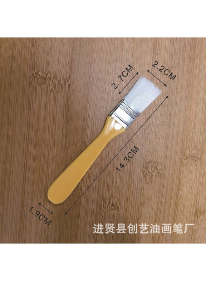 Chuangyi Brush 1-12 Nylon Oil Painting Brush Small Brush Oil Painting Brush Nylon Wool Brush Nylon Brush Barbecue Brush - Image 1