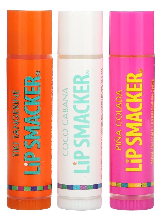 Lip Smacker Lip Balm Tropical 3 Pack 0.42 oz (12 g) 